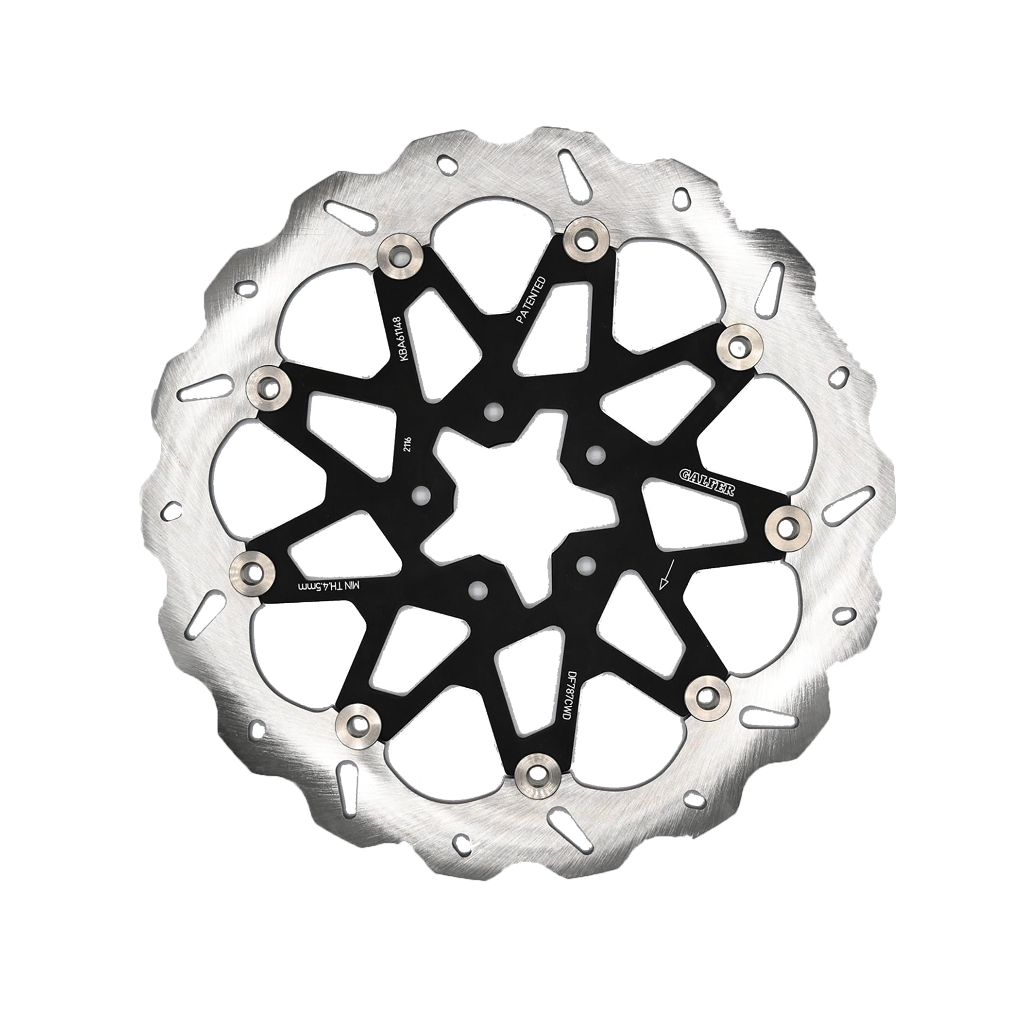 160mm Solid Mount ® Rotor - Front Disc - DF733W