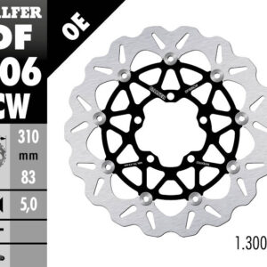 310mm Floating ® Rotor - Front Disc - DF906CW